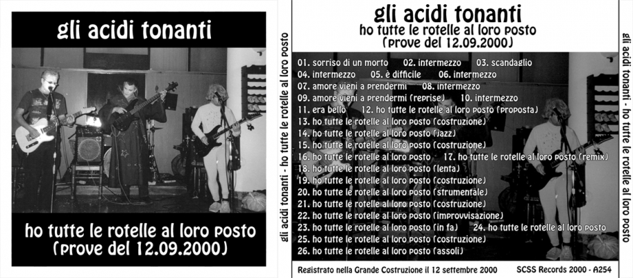 a254 gli acidi tonanti: ho tutte le rotelle al loro posto 2000 a254 gli acidi tonanti: ho tutte le rotelle al loro posto 2000